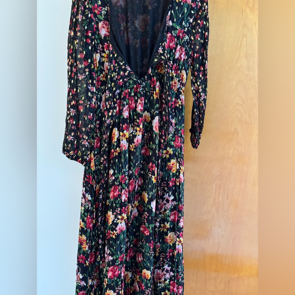 J. Crew Winter Dress - Tie-front Lurex dress in mixed print